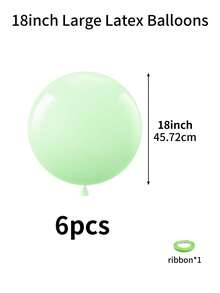 36/18 Inch Large Light Green Balloons - 2/4/6/10/18/30pcs Light Green Balloons Suitable For Baby Shower, Spring, Forest, Birthday, Wedding, Graduation, Gender Reveal, Easter Party Decorations - Light Green - View 17