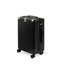 Suitcase, Carry Case, Small Size, With Stopper, Corner Pads, Shockproof, USB Port, Smartphone Stand, Cup Holder, Hook, Silent, 360 Degree Rotation, Double Casters, Lightweight, Multiple Storage Pockets, Combination Lock, Overseas, Domestic, Travel, School Trip, Sc307 - 黑色 - 查看 14