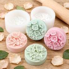 3D Floral Silicone Soap Molds - Flower & Plant Candle Moulds For DIY Soap Making, Aromatherapy Candles, Wax Melts, Resin Crafts | Botanical Garden Pattern Soap Molds For Handmade Gifts - Flower - View 8