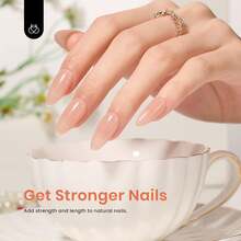 Beetles Builder Gel For Nails-Cover Nude Translucent 8 In 1 Nail Thickening Strengthening Building Apex - 1Pcs 15Ml Jelly Brown - 查看 6