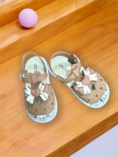 Girls' Princess Sandals, Soft Sole, Butterfly Decor, Beach Shoes, Summer