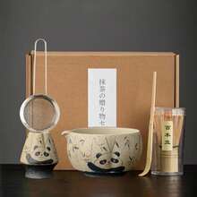 Bộ bát pha trà Matcha Nhật Bản (1 món/4 món/5 món), bao gồm bát pha trà, que đánh trà, muỗng múc, cọ, tách trà sứ, lý tưởng để pha trà Matcha, bộ đồ dùng học tập, quà tặng ngày lễ, quà tặng Halloween. - Nhiều màu - Xem 3