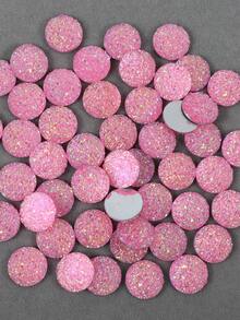 50 peças/pacote, Strass de Resina Redondos de 12mm, Strass de Resina de Bottom Plano de Pedra Natural, Strass Cúbicos de Zircônia de Bottom Plano Coloridos, Adequados para Decoração de Roupas DIY - 12mm 50 peças - Visão 14