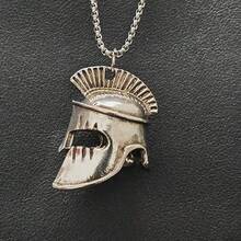 AD Vintage Punk Angel Evil Repellent Bell, Light Gray Stainless Steel Motorcycle Bell, Unisex Riding Decor Modification Accessory For Motorcycles And Bicycles - Roman Warrior Helmet - View 5
