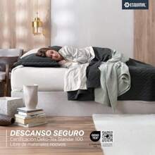 ESQUIMAL Edredón Ligero Reversible Pinsonic Velvet con Fundas de Almohada Colcha Doble Vista Ideal para Todo el Año Negro grisáceo Matrimonial - Negro grisceo - Ver 6