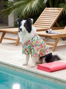 Dog Leisure Shirts For Summer - Breathable Lightweight Dog Summer Clothes, Summer Shirts For Small Medium Large Dogs, All Over Printing Dog Clothes - Watermelon And Banana Pattern - Multicolor - View 6