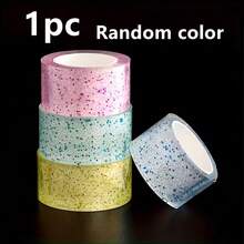 1/4 Roll Practical Colorful Nano Double-Sided Tape, Multi-Purpose, Suitable For Home, Office And Classroom, With Glitter - Strong Adhesion, Durable Decorative Stickers, Suitable For School Decoration, DIY Decoration, Scrapbooking - Multicolor - View 13