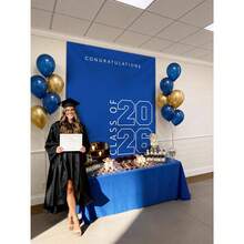 Congratulations Class Of 2026 Banner Minimalist Backdrop For Graduation Party Decorations Photo Background - 多色 1 - 查看 2