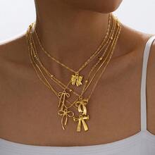 Bộ 1 dây chuyền nhiều lớp phong cách Boho đính ngọc trai hình hoa, hạt tròn hình thánh giá và hình Đức Mẹ Maria, thích hợp cho kỳ nghỉ, cầu nguyện, lễ rửa tội. - phong cách 8 - Xem 10