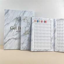 160 Color Nail Polish Color Card (Without Nail Tips) - Japanese Nail Polish Color Card, Nail Embedded Color Card, Display Book, Nail Polish Color Card. Suitable For Nail Salons, Nail Art Supplies. - Multicolor - View 1
