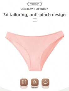 7-Pack Women's Pure Cotton Underwear, European And American Low Waist Plus Size Half Wrapped Buttocks Comfortable, Skin Friendly And Breathable, High-Quality Fabric Breathable All Cotton Crotch, Long-Term Washing Does Not Deform, Pure Cotton Triangle Pants - 混色7條裝 - 查看 6
