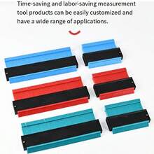 Asymmetrical Contour Gauge, Curve Profile Ruler, Asymmetrical Curve Ruler, Contour Gauge, Curve Ruler, Profile Gauge, Outline Ruler - ABS - View 9