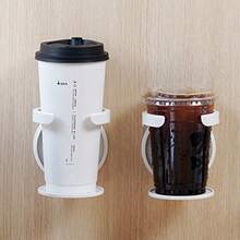 Giá đỡ cốc gấp gọn, không cần khoan, giá đựng cốc cà phê/trà gấp gọn, giá đựng cốc nước để cạnh giường, giá treo tường chất lượng cao. - Nhiều màu - Xem 4