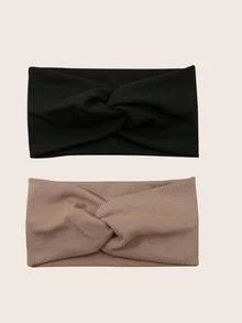 Women's Soft Knit Criss-Cross Headband For Women, Elastic Non-Slip Hairband For Yoga, Workout & Casual Outfits Summer Hair Accessories Women Sweatband,Holiday,Travel,Festival,Party - Multicolor - View 6