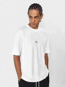 Camiseta con estampado de LA en la espalda - Blanco - Ver 2