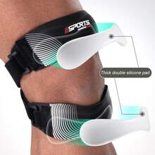 1pc Upgrade Dual Side Stabilizers Knee Brace With Patella Gel Pad For Heavy Lifting, Adjustable Knee Support For Men Women, Ideal For Running Workout Squats Crossfit Gym Volleyball Basketball - Multicolor - View 3