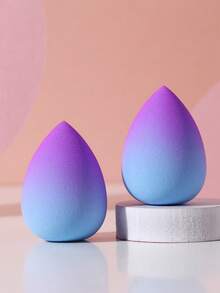 2pcs Makeup Sponges, Suitable For Cream And Powder Concealers, Loose Powder And Other Cosmetics Application - Multicolor - View 8