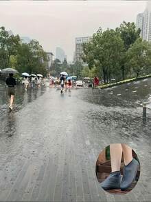 1雙/可重複使用矽膠鞋套；男女通用，防水防滑旅行鞋套，輕量防水雨具。適用於徒步/露營、海灘、旅行及防水保護。 - 款式隨機 - 查看 5