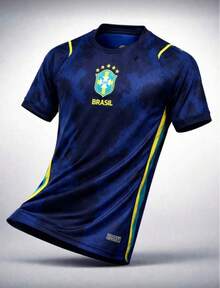 New Brazilian National Team Uniform, Blue And Black, Fan Version 26/27 - 寶藍色 - 查看 2