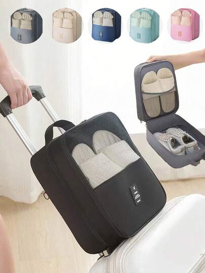 Túi đựng giày du lịch 2 trong 1, Túi đựng giày unisex, Túi đựng giày vải cationic, Vật dụng cần thiết khi đi du lịch, Túi treo đựng đồ, Nhiều màu sắc (Đen, Be), Có thể giặt máy, Tiết kiệm không gian, Túi sắp xếp hành lý, Kệ giày di động, Chống thấm nước và chống ẩm, Vật dụng cần thiết khi đi du lịch, Túi du lịch, Phụ kiện du lịch, Túi đựng giày, Túi đựng đồ du lịch, Túi đựng giày có dây rút, Vỏ bọc giày, Chống bụi di động, Unisex, Vật dụng cần thiết khi đi du thuyền, Vật dụng cần thiết khi đi nghỉ mát