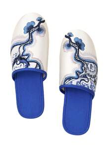 1双中国风松树编织拖鞋，刺绣精美，透气防滑，四季皆宜 - 松樹 - 查看 3