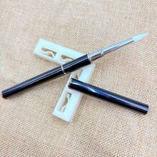 1支美甲硅胶雕塑笔，适用于亚克力3D花朵雕刻塑形点彩，二合一硅胶美甲工具，勺形切片雕塑固体凝胶美甲刷 - 彩色 - 查看 8