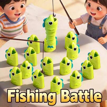 Educational Insights Reel Big Catch Game - Math Game For 4 Year Olds, Catch The Longest Fish Game, Preschool Learning Activity, Fishing And Counting Game For 3-5 Year Old Children