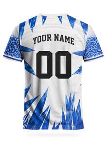 Customized Brazilian Style Statue Soccer Jersey, Comfortable Round Neck Sports, Suitable For Soccer Training, Casual Wear, And Gift, World Cup 2026 Fan Gear - Blue - View 5