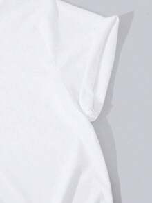 Howell 2026 Short Sleeve T-Shirt, Summer Plant And Beach Print, Casual Cartoon Design, Women's Basic T-Shirt, White Travel T-Shirt, Summer Outfit For Women. - trắng - Xem 6