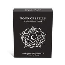 1 Box, HEART BRIDGE Magic Spell Card Game, Tabletop Leisure Game, Create And Explore Your Own Mysterious Magic And Spell , Collector's Item Small Gift, Magic Spell Themed Halloween/Christmas/Thanksgiving Gift, Suitable For Game Night. | 35 Cards | - Black - View 8