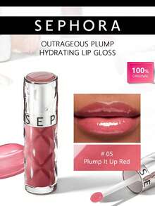 Sephora 05号系列丰盈唇彩，滋养亮泽质地，轻盈不粘腻，保湿丰盈，持久保湿，镜面般闪亮妆效，6毫升/0.2液盎司 - 0 5 - 查看 2