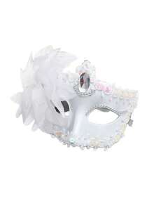 1 chiếc mặt nạ Halloween/Tiệc tùng/Mặt nạ hóa trang hình hoa ly che nửa mặt, mặt nạ công chúa gợi cảm dành cho nữ. - Nhiều màu - Xem 5