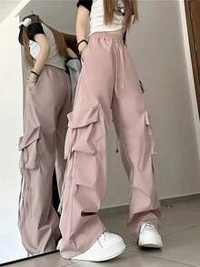 Women Pants - Pink - View 2