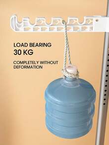 Floor-Standing Clothes Drying Rack For Home Use In Bedroom, Floor-Standing Clothes Drying Rack For Balcony Window, Free Of Punching, Retractable Rod - Three Wings - View 10