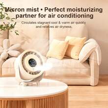 新款桌面喷雾风扇，迷你壁挂式桌面循环风扇，USB供电家用小型风扇 - 檯面風扇 - 查看 6