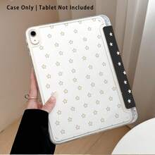 Acrylic Crystal Painted Star Pattern Tablet Protective Case With Stand, Compatible With Samsung A9/A9+/S9/S9FE/A11/A11+/S11/S10 FE/S10 FE+/S10 Lite, A16 2025, Air 11/13, M3 2025, Mini 7 A17, Pro 2024, Air 11/13, M2 2024, Pro 11/13, M4 2024, Pro 12.9, 7/8/9 Gen, 10.2, 10 Gen, 10.9, Air 4/5/6/7/8, 10.9, Pro 11, 4/5/6 Gen, Mini 6, Se 11, Honor, Matepad Se 11, , - Multicolor - View 4