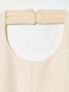 DEEKA Summer New Women's Minimalist Versatile Halter Casual Top White - White - View 4