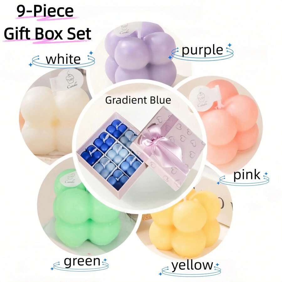 Bộ quà tặng 9 món hình khối lập phương ma thuật sáng tạo, thích hợp cho đám cưới, nhà hàng, phòng khách, phòng tập yoga, không gian thiền định. Hoàn hảo làm quà tặng Ngày của Mẹ, quà tặng Ngày Valentine, quà sinh nhật bất ngờ, quà kỷ niệm trưởng thành.