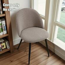 1 chiếc bọc ghế ăn cong kiểu hiện đại tối giản, co giãn, bọc toàn bộ ghế cong. - Nhiều màu - Xem 4