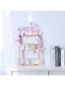 Artificial Flowers 5 Dead Branches Butterfly Home Windows And Garden Wind Showcase Windows And Flowers 3D Simulation Dreamy Butterfly Single Branch - Multicolor - View 8