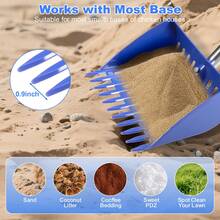 2-In-1 Chicken Manure Shovel And Rake, Ergonomically Gripped, With Handle, Used For Cleaning Chicken Coops And Pet Waste, Durable Sand Screen Garbage Shovel For Chicken Coops And Small Farm Animals, Adjustable Length (45in-70in) - A - View 7