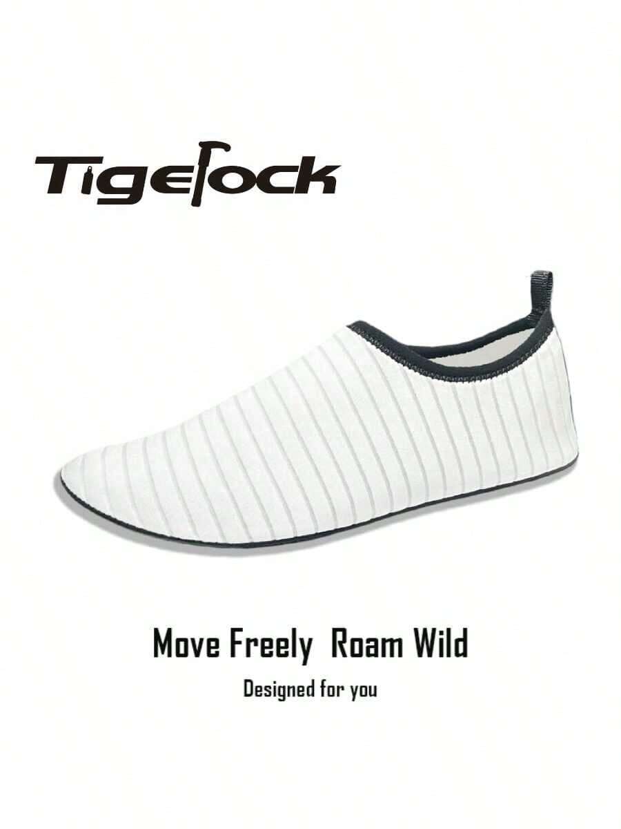 男女通用柔软舒适水鞋，静音柔韧鞋底，适合室内健身、普拉提、瑜伽、户外沙滩、游泳和冲浪——全包覆设计，四季皆宜。