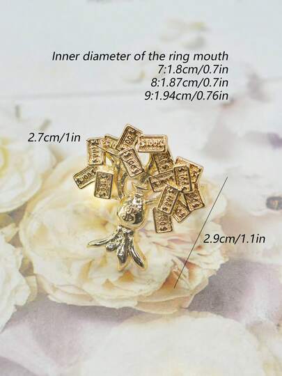 1 chiếc nhẫn hình cây tiền phong cách Hip-Hop Punk, thích hợp cho nam giới đeo hàng ngày/dự tiệc/sự kiện, phụ kiện nhẫn mang lại may mắn tài lộc, trang sức quyến rũ, món quà Giáng sinh/Halloween/Phục sinh tuyệt vời cho bạn trai/cha.