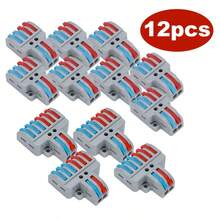 CKGO 12件套拉杆线连接器套装，2进4出+2进6出快速接线端子 - A - 查看 1