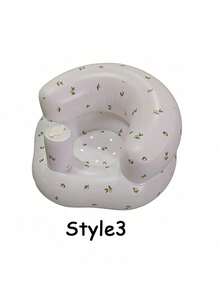 1PC Multifunctional Inflatable Baby Learning Chair And Baby Bath Chair, Suitable For Babies 3 Months And Older, Summer Inflatable Baby Seat, Inflatable Baby Floor Seat, Baby Bath Chair, Baby Back Support Sofa - Multicolor - View 9