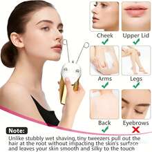 AXH. Electric Women's Facial Hair Remover, Painless Hair Removal Device, Beauty Depilation Tool - Multicolor - View 2