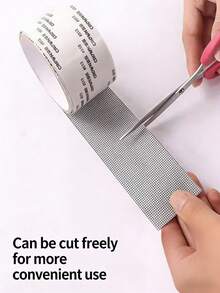 1 Cuộn băng keo sửa chữa lưới cửa sổ bằng sợi thủy tinh chịu lực cao, kích thước 2m x 5.08cm, màu đen, dùng để vá lỗ thủng, chống thấm nước và chống côn trùng, thích hợp cho cửa ra vào, hiên nhà và sử dụng ngoài trời. - Đen - Xem 3