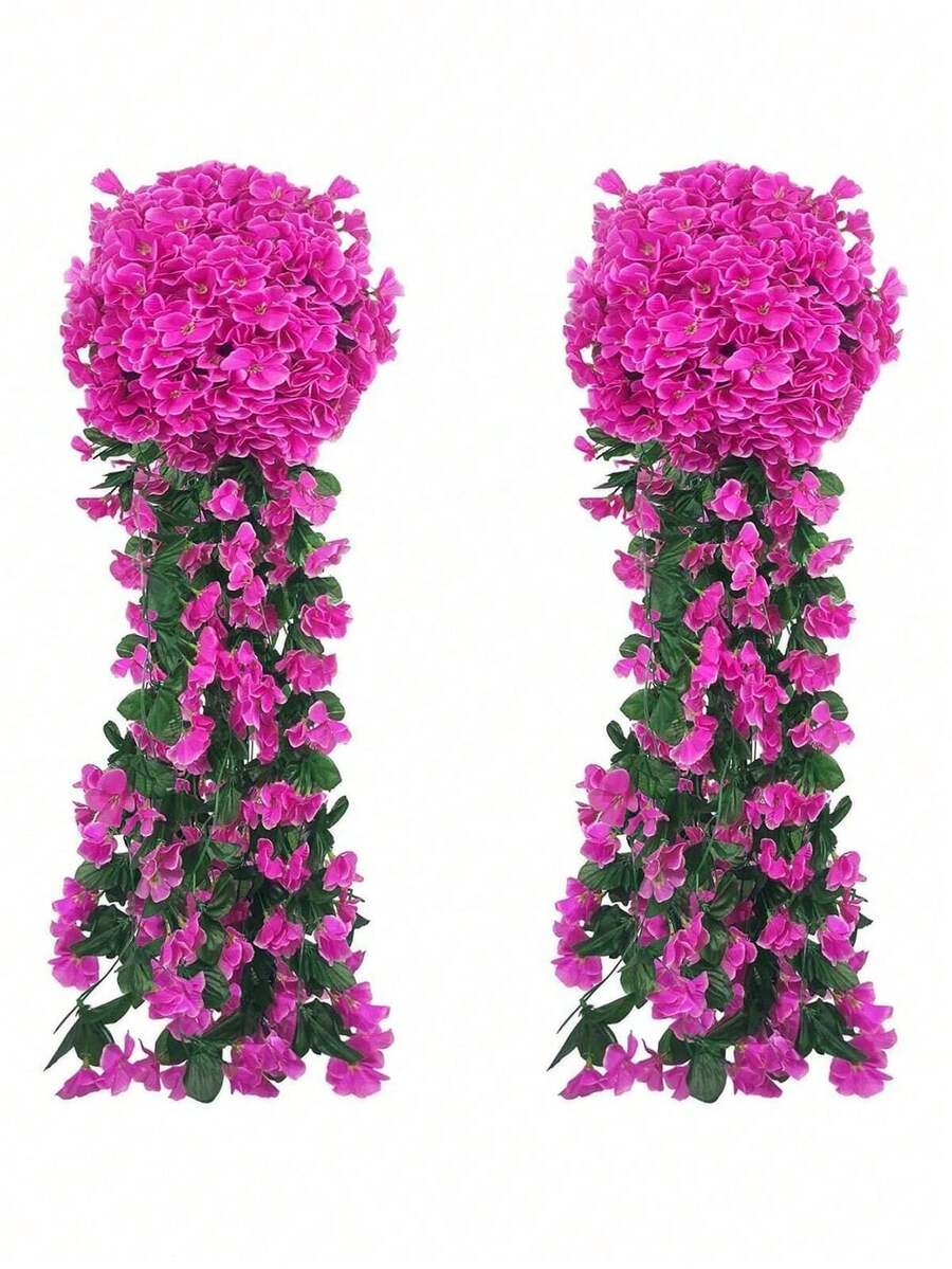 1 pièce / 2 pièces Vigne d'orchidée artificielle avec papillon. Décoration de mariage pour lieux de réception. Matériaux décoratifs muraux pour la maison, chambres à coucher, salons, salles de bain. Jardin extérieur. École. Fournitures pour fête d'anniversaire, décorations de fête. Cadeaux. - Voir 1