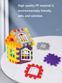 25/50/100pcs Digital Building Blocks Set For Kids 3-8: Creative Puzzle House Kit - Educational Stem Toy For Boys & Girls - Multicolor - View 5