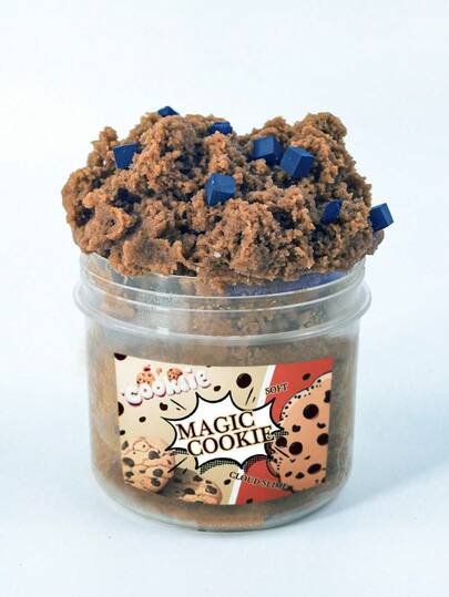 6oz Handmade Cloud Slime, Food Simulation Series - Soft Cookie Shaped, Stretchable And Squeezable ASMR Stress Relief Toy